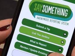  Say Something App being used in real time